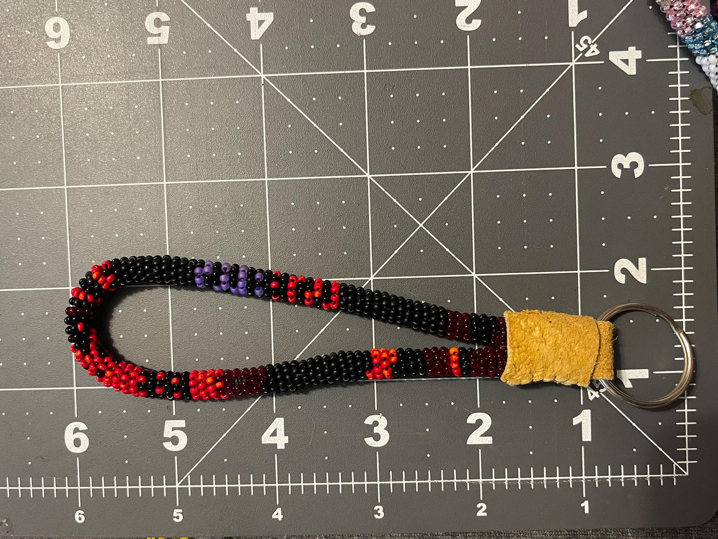 Mini Beaded Wristlet Keychain