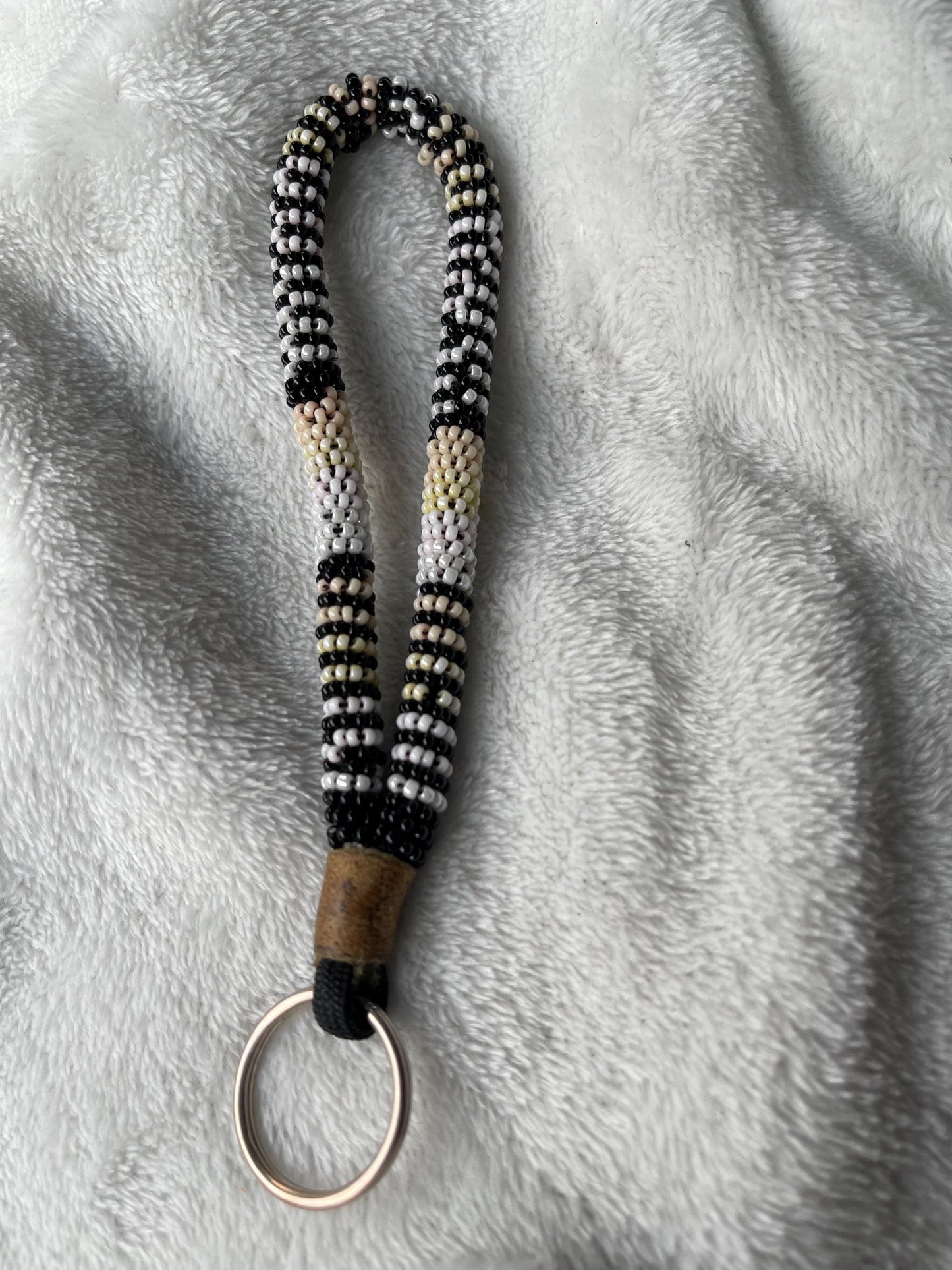 Mini Beaded Wristlet Keychain
