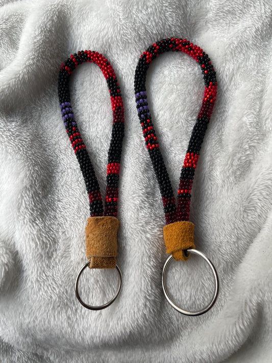 Mini Beaded Wristlet Keychain